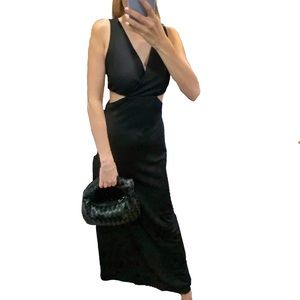 Black Cut out Gown